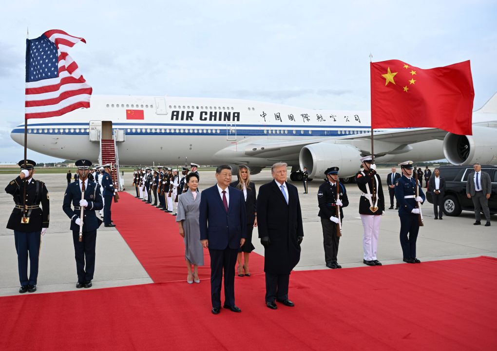 新华图讯丨习近平抵达华盛顿对美国进行国事访问